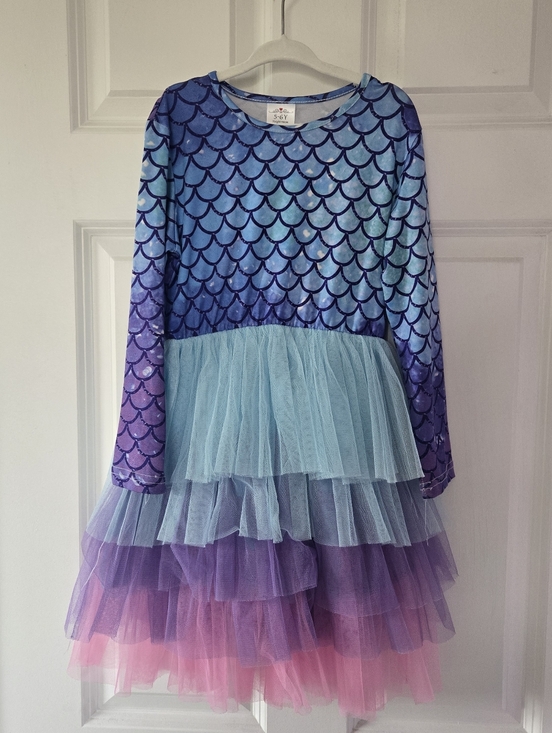 Other - Mermaid Scales Layered Tulle Dress Size 5/6